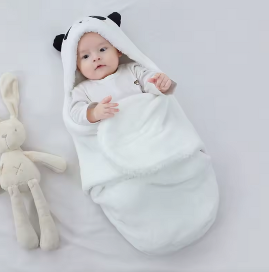CozyNest Baby Swaddle Blanket White