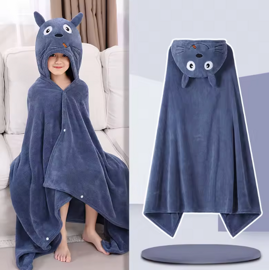 Hooded Baby Poncho Totoro